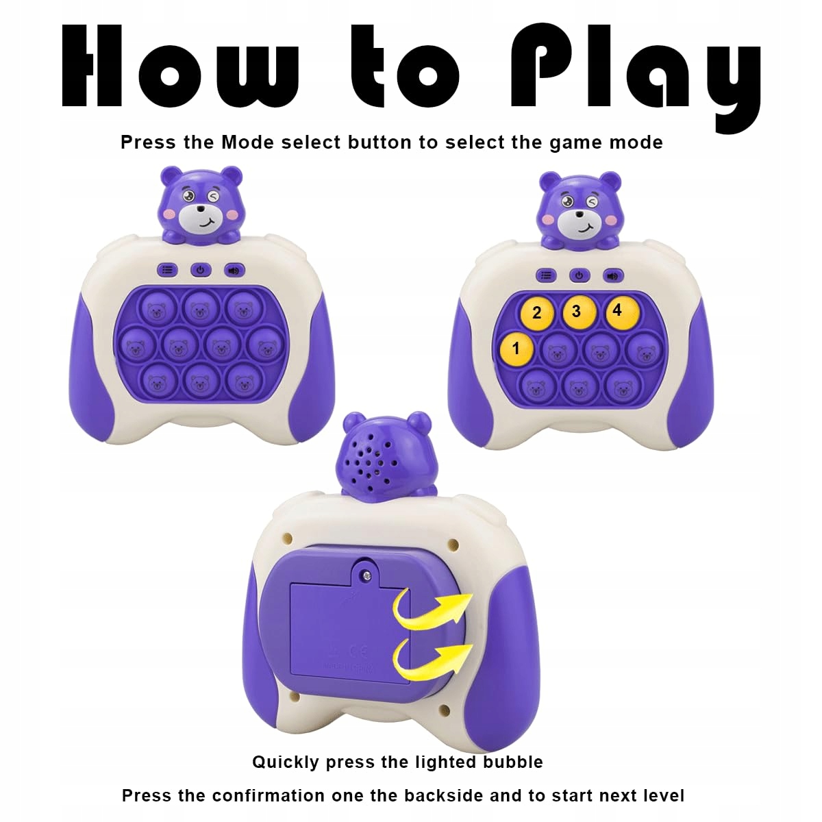 POP IT GRA ELEKTRONICZNA ANTYSTRESOWA ZRĘCZNOŚCIOWA SENSORYCZNA POPIT Producent bez marki