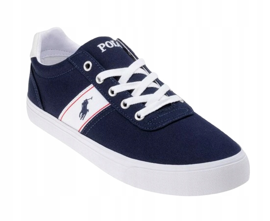 Polo Ralph Lauren Tmavě Modrá Sportovní Obuv S Logem Na Boku 43 U_a