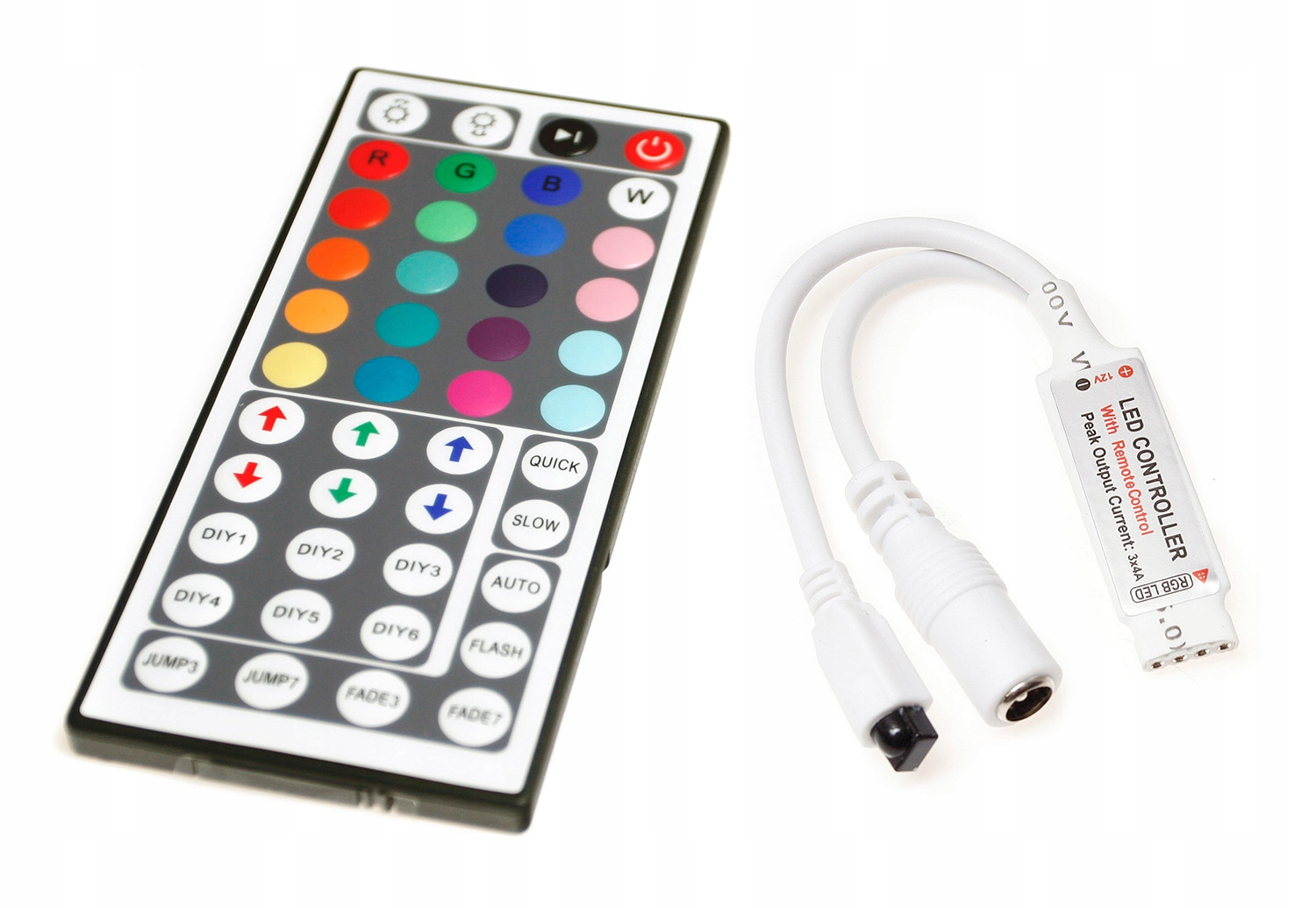 Sterownik kontroler do taśm LED RGB pilot IR44 6A Typ sterownik