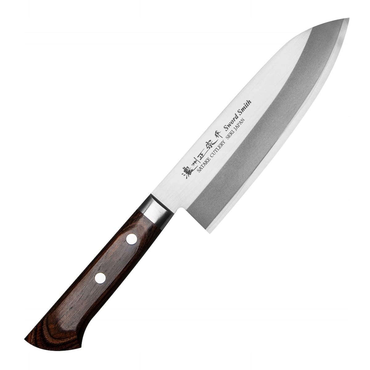 Satake Unique AUS-8 Japonský ostrý kuchynský nôž Santoku na zeleninu 17 cm