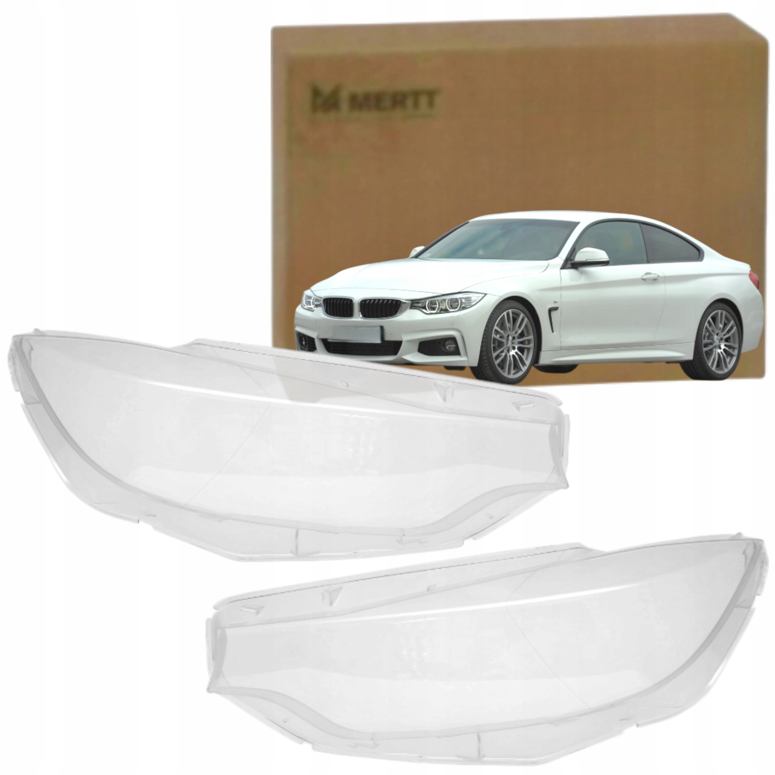 Sada x2 Klosz Pravý Levý sklo světlometu lampa Bmw 4 F32 F33 F36 2013-2017