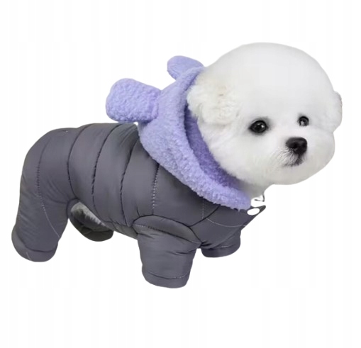 Levně Teplá kombinéza s kapucí pro malé a střední psy, velikost M
