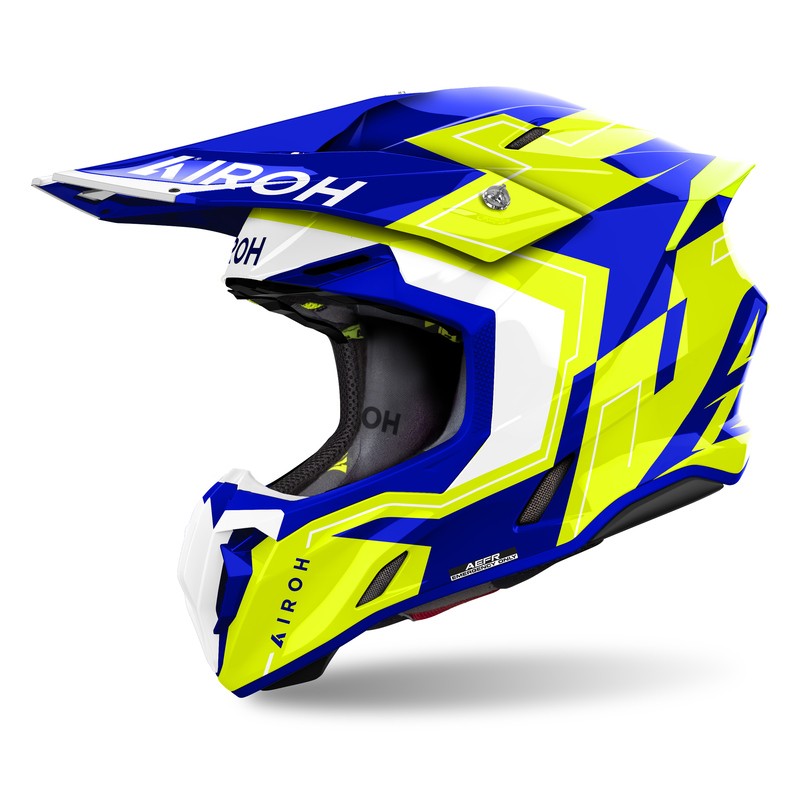 Helma Airoh Twist 3 Dizzy Blue/Yellow Gloss veľ.M