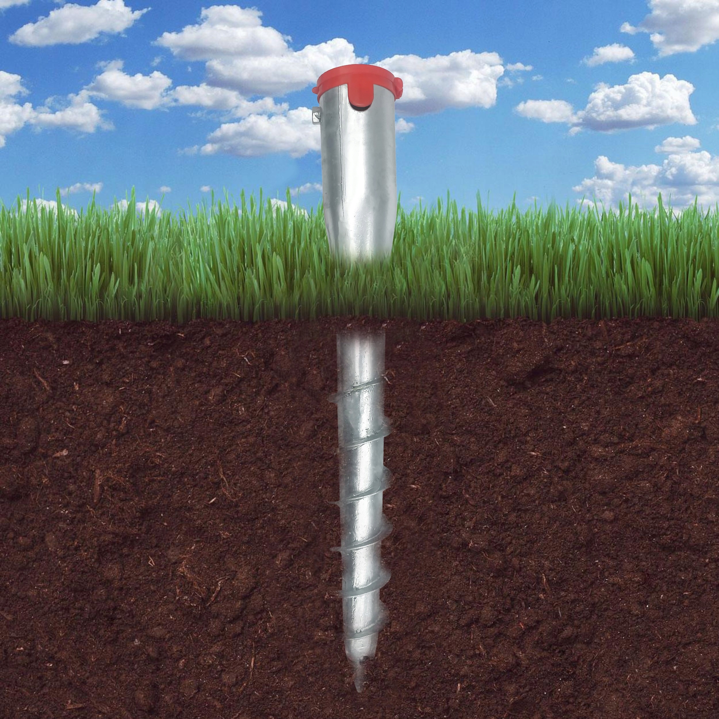 PODSTAWA KOTWA WKRĘCANA DO PARASOLA ŚWIDER OCYNK Z REDUKCJAMI 550X68MM Marka inna