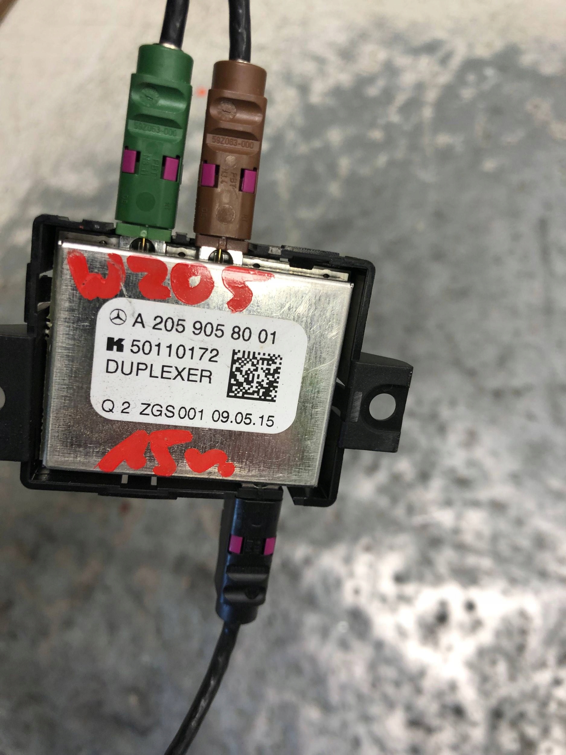 antenna BLUETOOTH MERCEDES W205 A2059058001