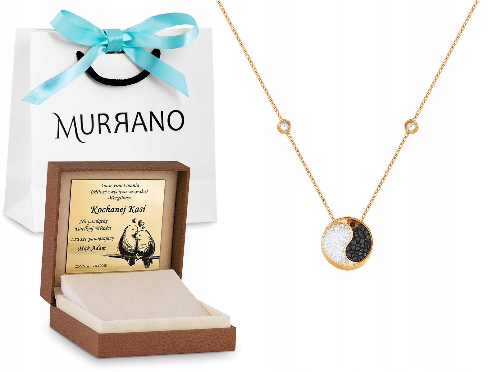 

Złoty Naszyjnik 585 Łańcuszkowy Prezent Grawer