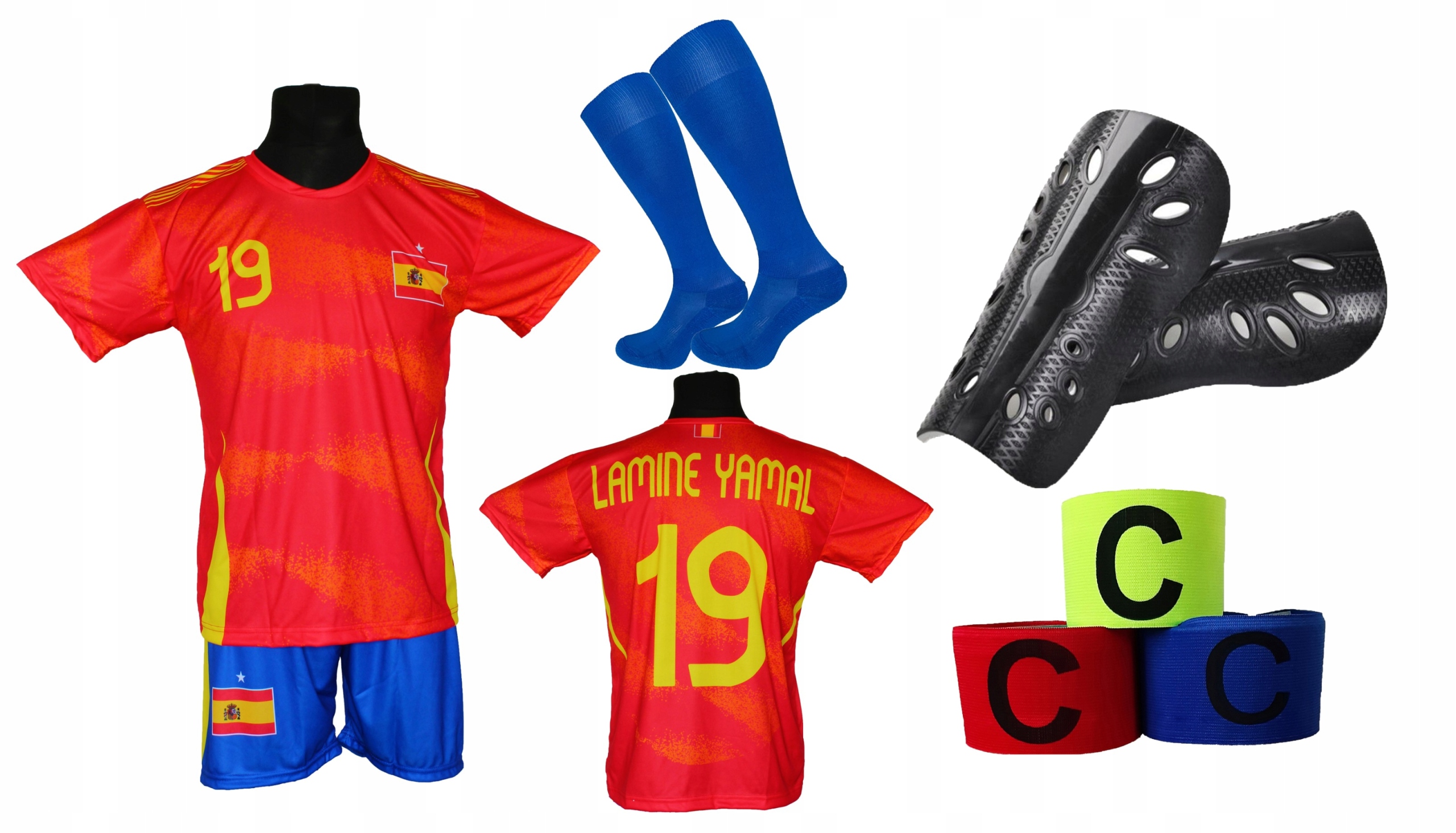 Lamine Yamal sportovní set fotbalového oblečení Španělsko Oo 128