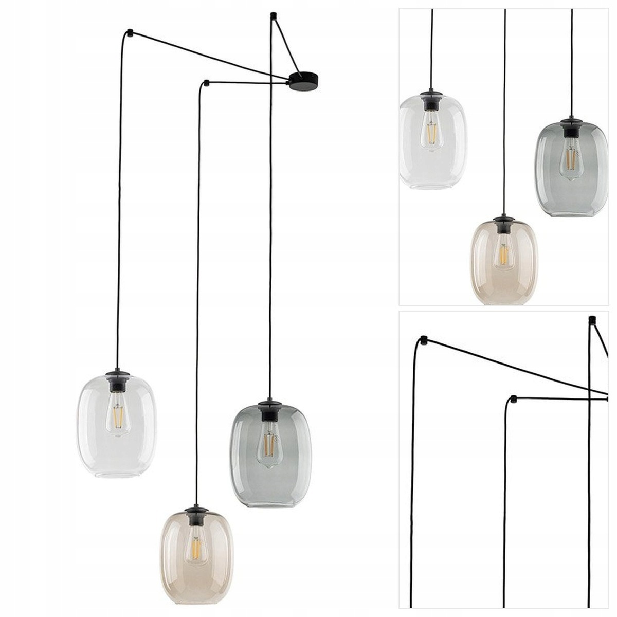 Závěsná vícebarevná lampa Elio v moderním stylu v kuchyni Tk Lighting