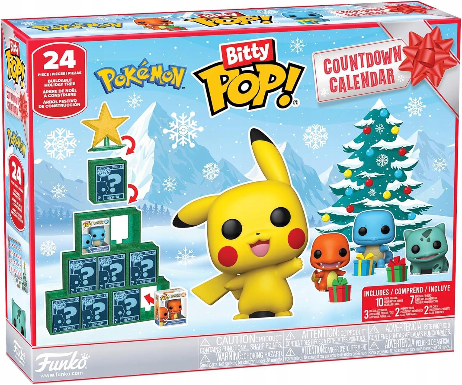 Pokemon Bitty Pop! 24 Day Countdown Advent Calendar