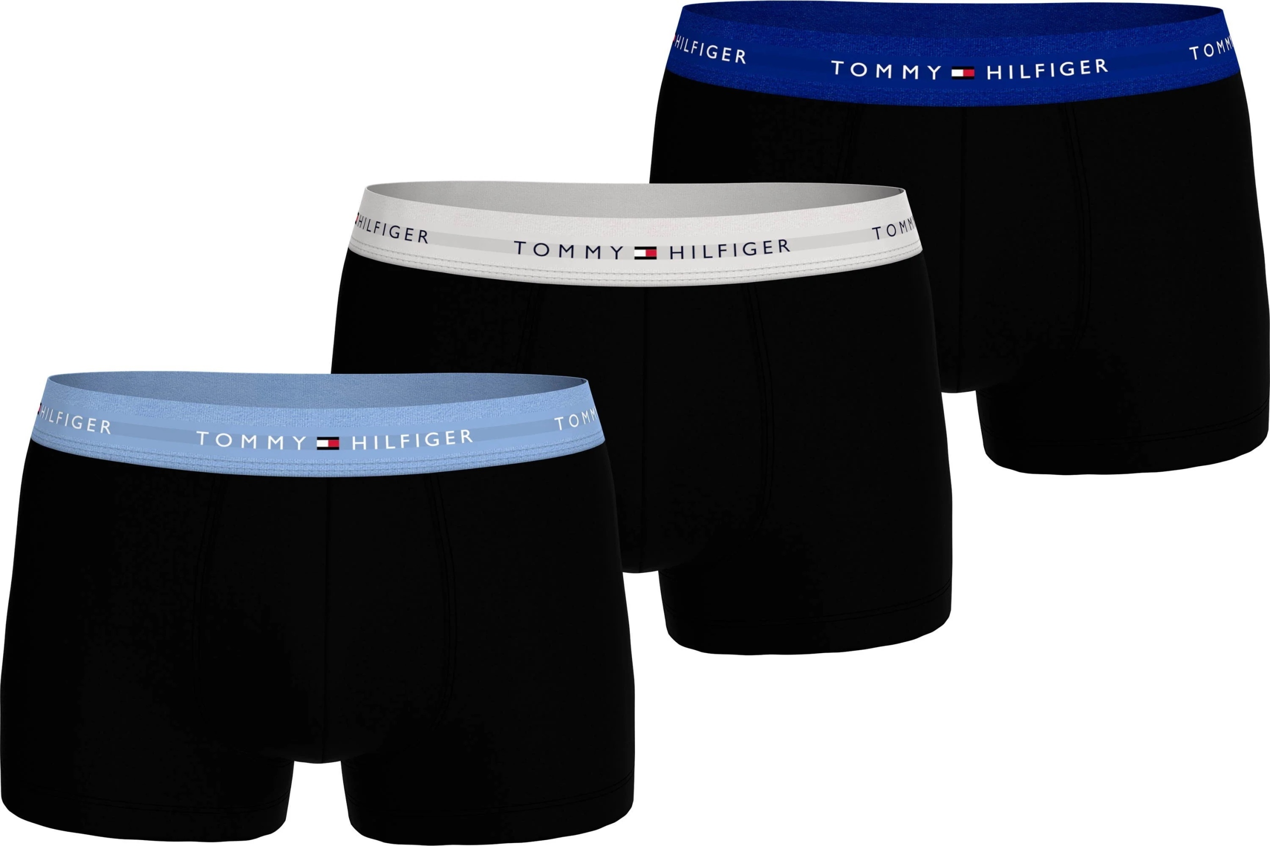 Pánské boxerky Tommy Hilfiger 3-Pack vel. M černé bavlna pohodlné