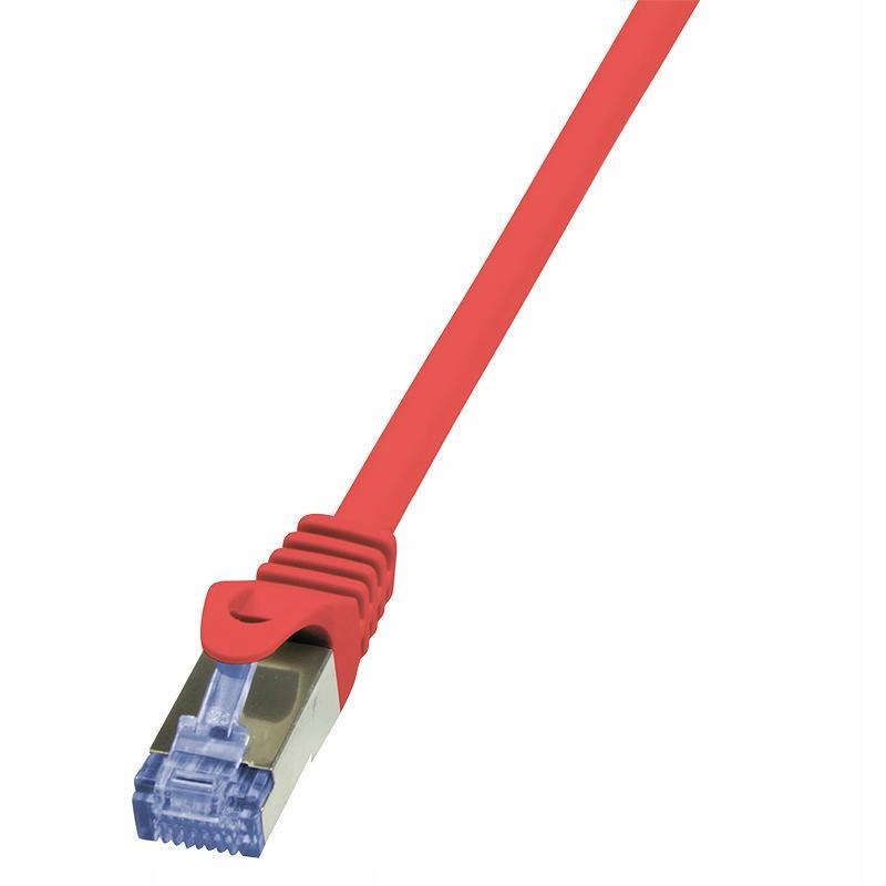 Logilink Patchcord 2M S/ftp CAT.6A Do Komputera RJ45 Szybka Sieć Czerwony