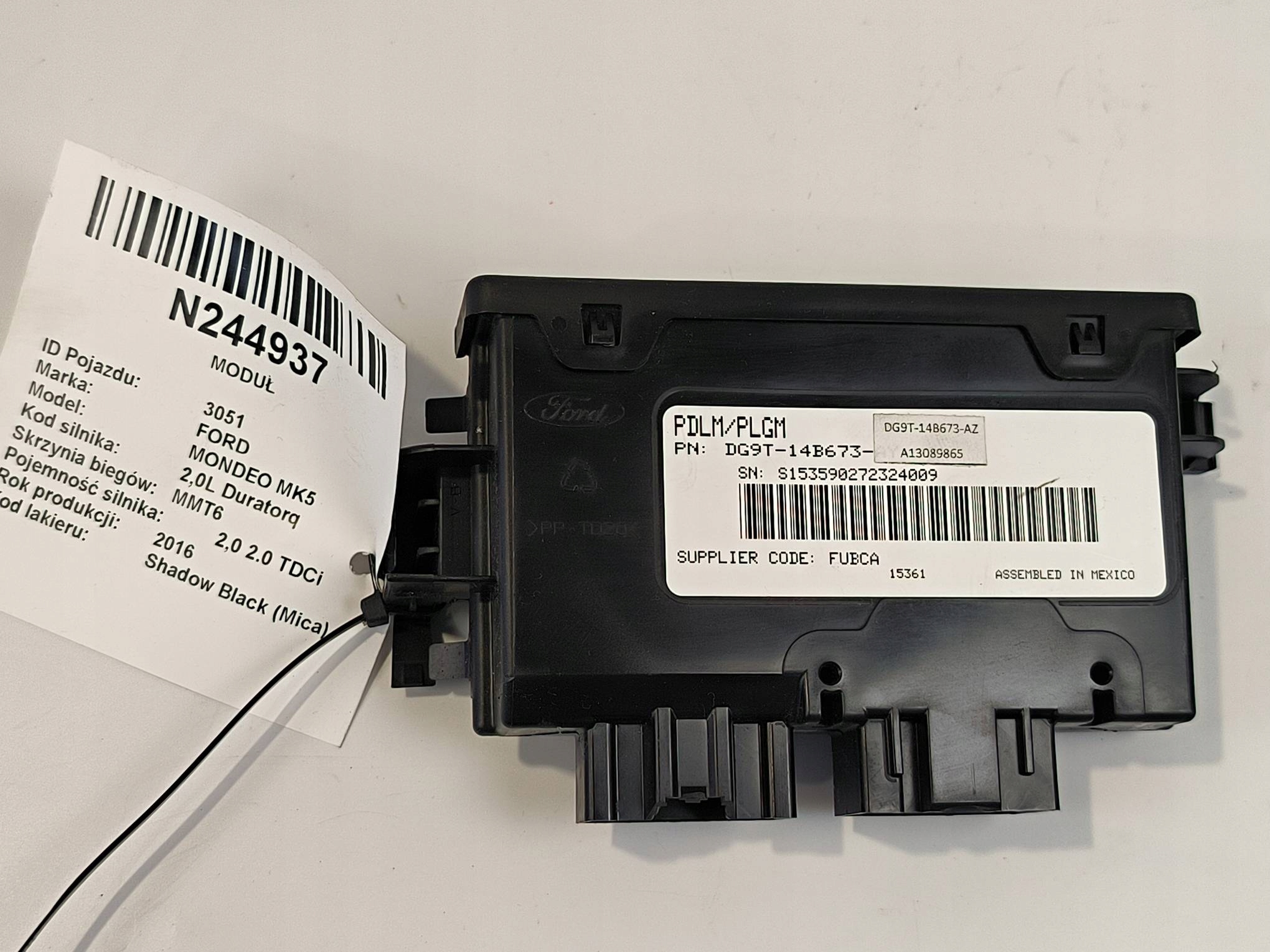 Module DG9T-14B673-AZ FORD MONDEO MK5