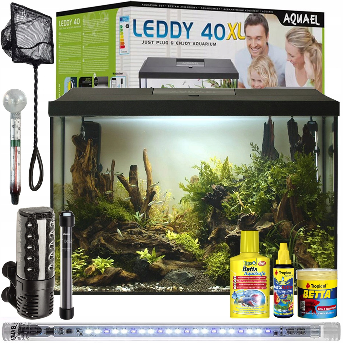 Leddy XL Day & Night 40 Zestaw Dla Bojownika Akwarium Wyposażenie