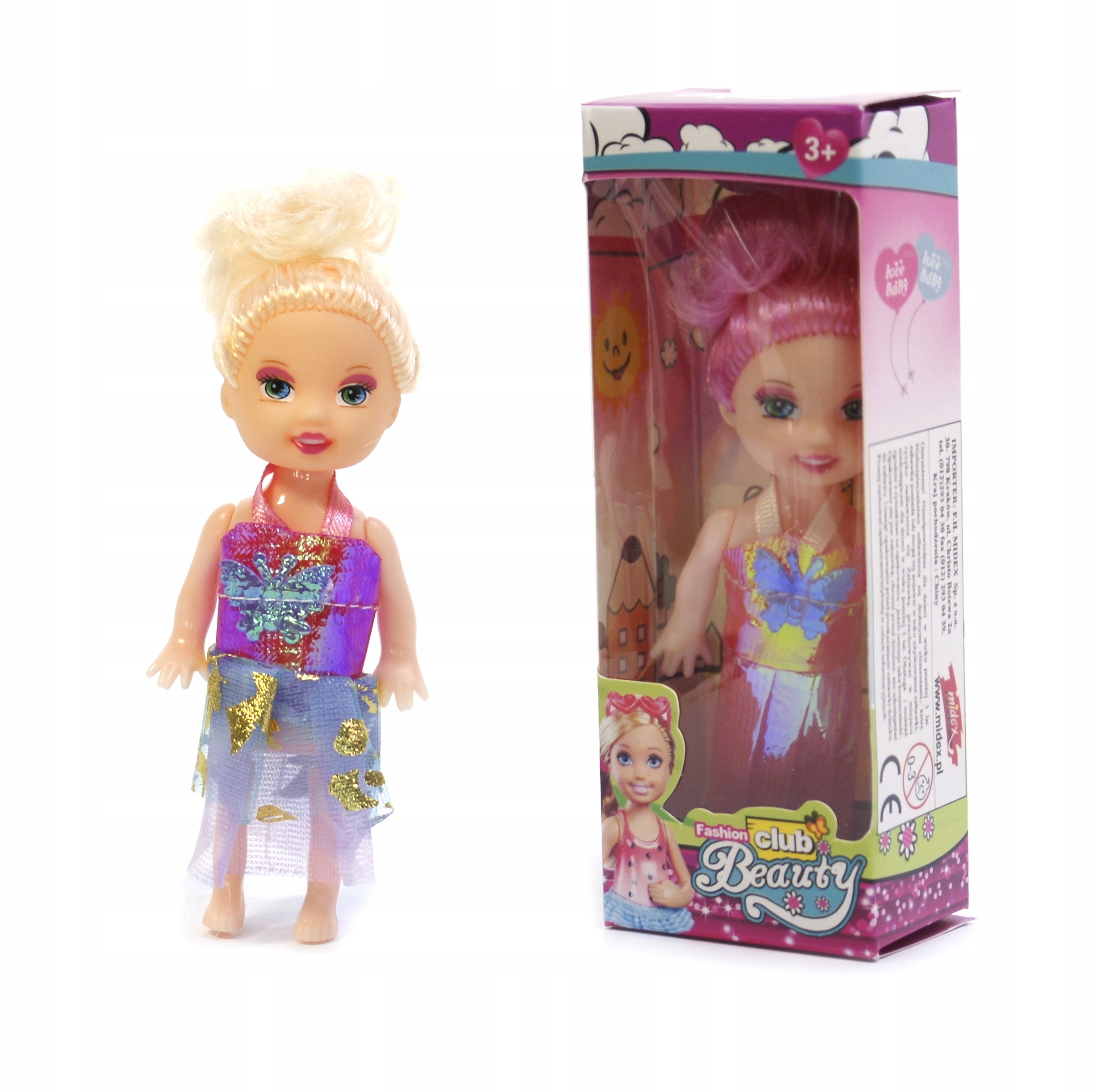 

Lalka Modnie Ubrana mini laleczka Różne Kolory