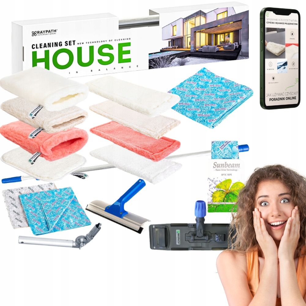 Levně Raypath – Kompletní Průmyslová Úklidová Sada S Nanostříbrem