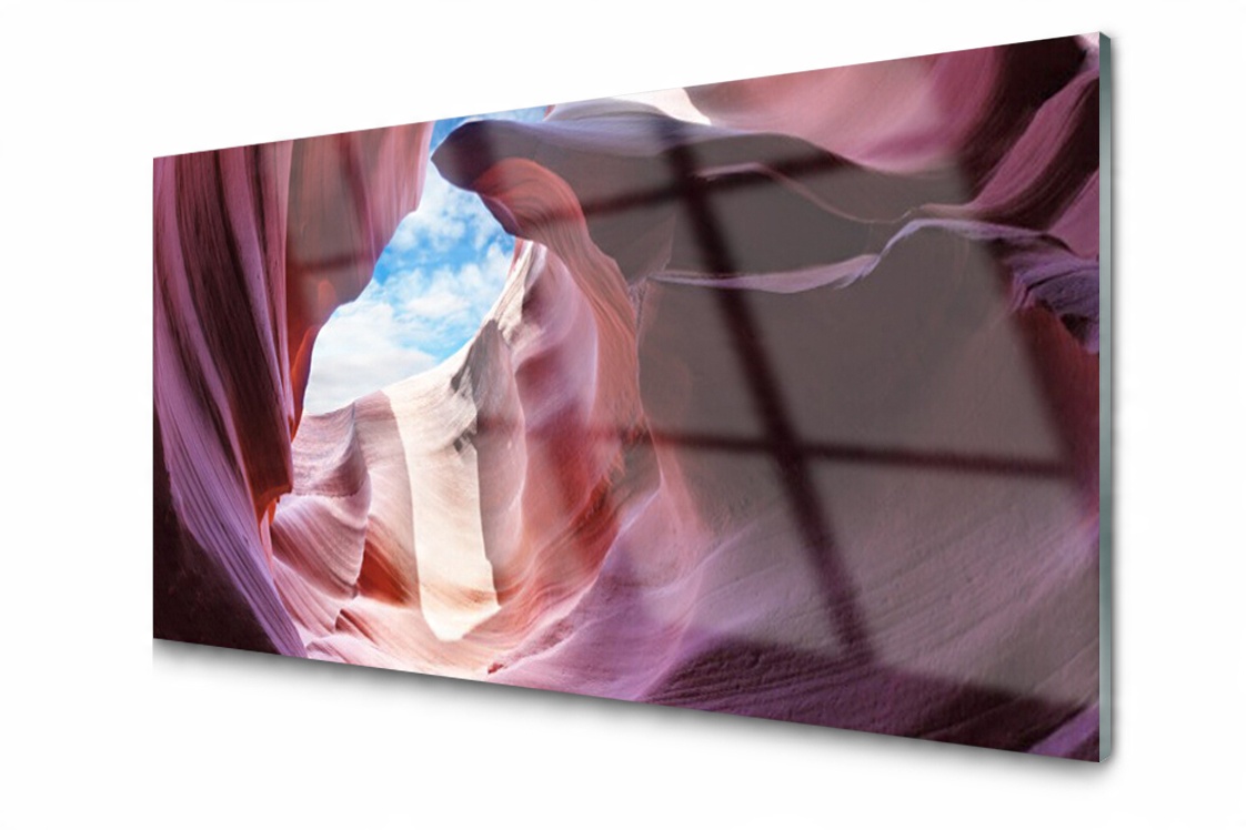 

Panel szklany dekor Skała Rzeka Koryto 140x70