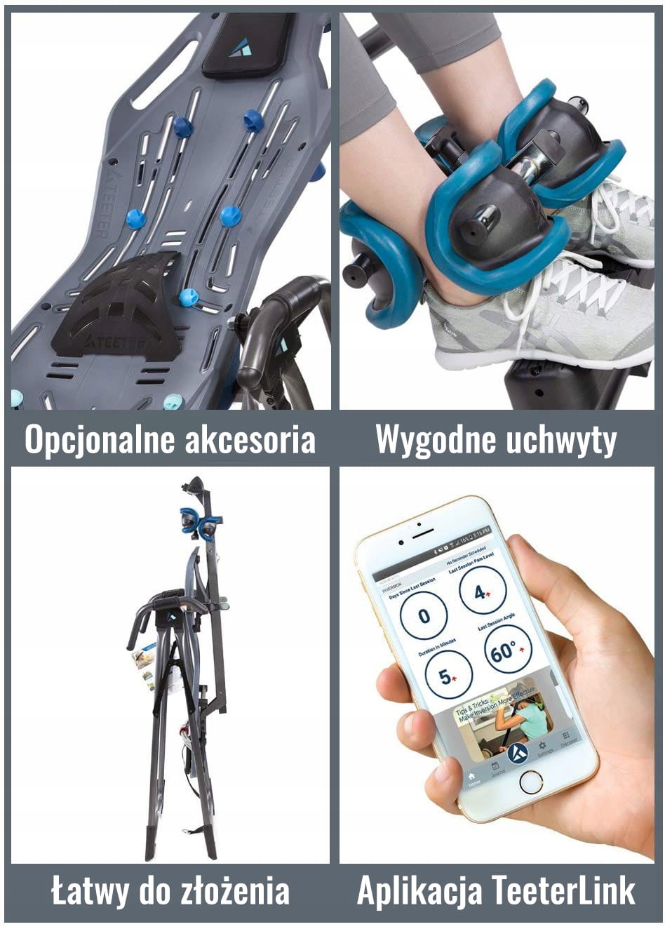 Ławka Inwersyjna Grawitacyjna Teeter FitSpine X1 Model X1