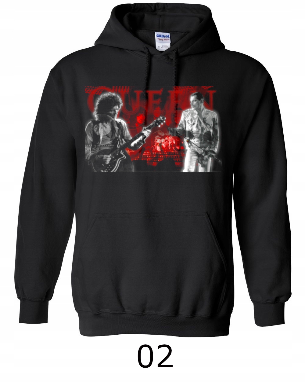 

Queen Freddie Mercury Bluza z kapturem 8 Wzorów L