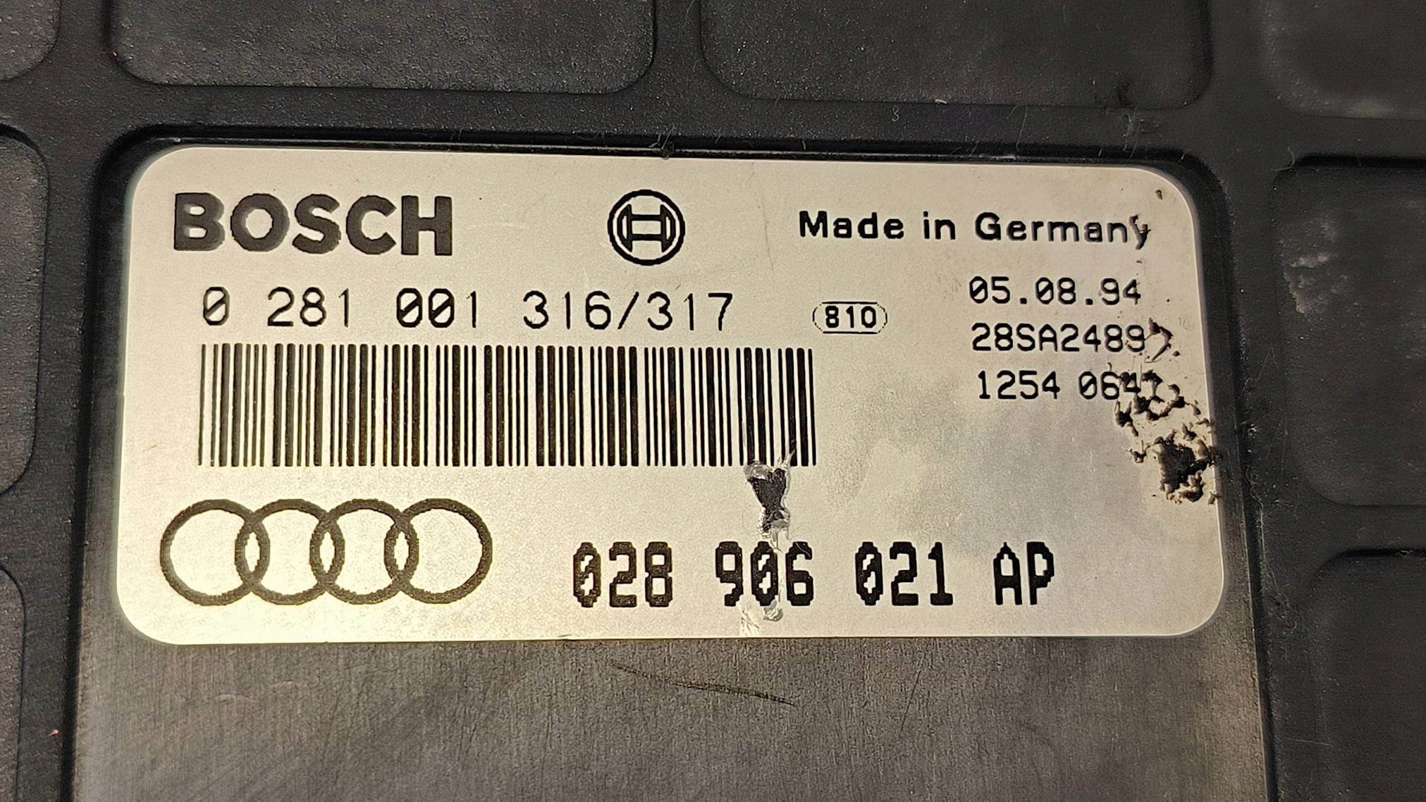 Computer 028906021AP AUDI 80 B4