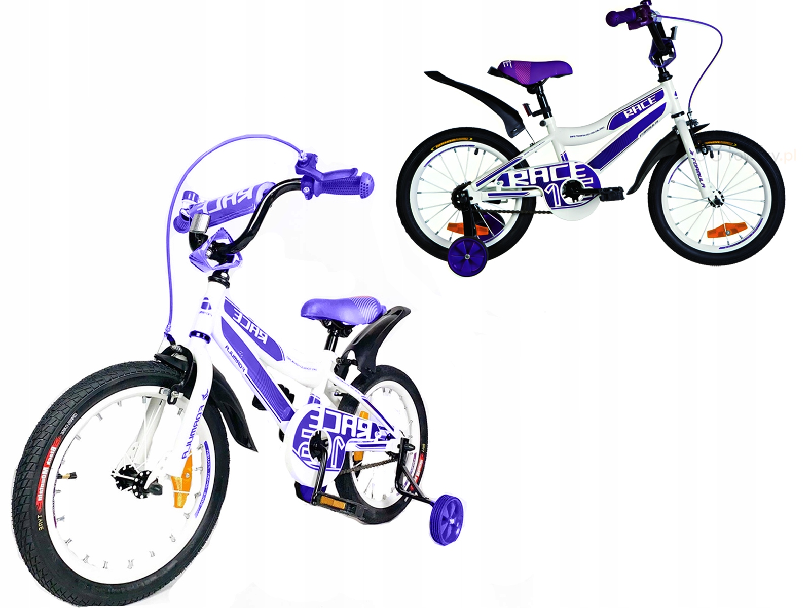 Rower Dziecięcy 16" dla 4-6 lat do nauki jazdy złożony