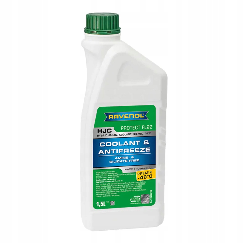 

Ravenol Hjc Protect FL22 Premix -40°C 1,5L Mazda