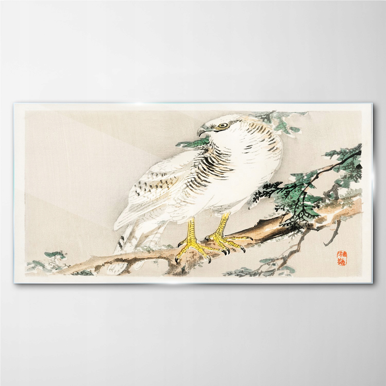 

Foto-obraz szklany Zwierzę ptak oddział 140x70 cm