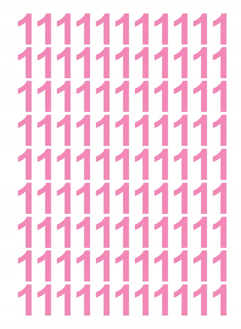 3cm tylko cyfra 1. 045 jasny różowy