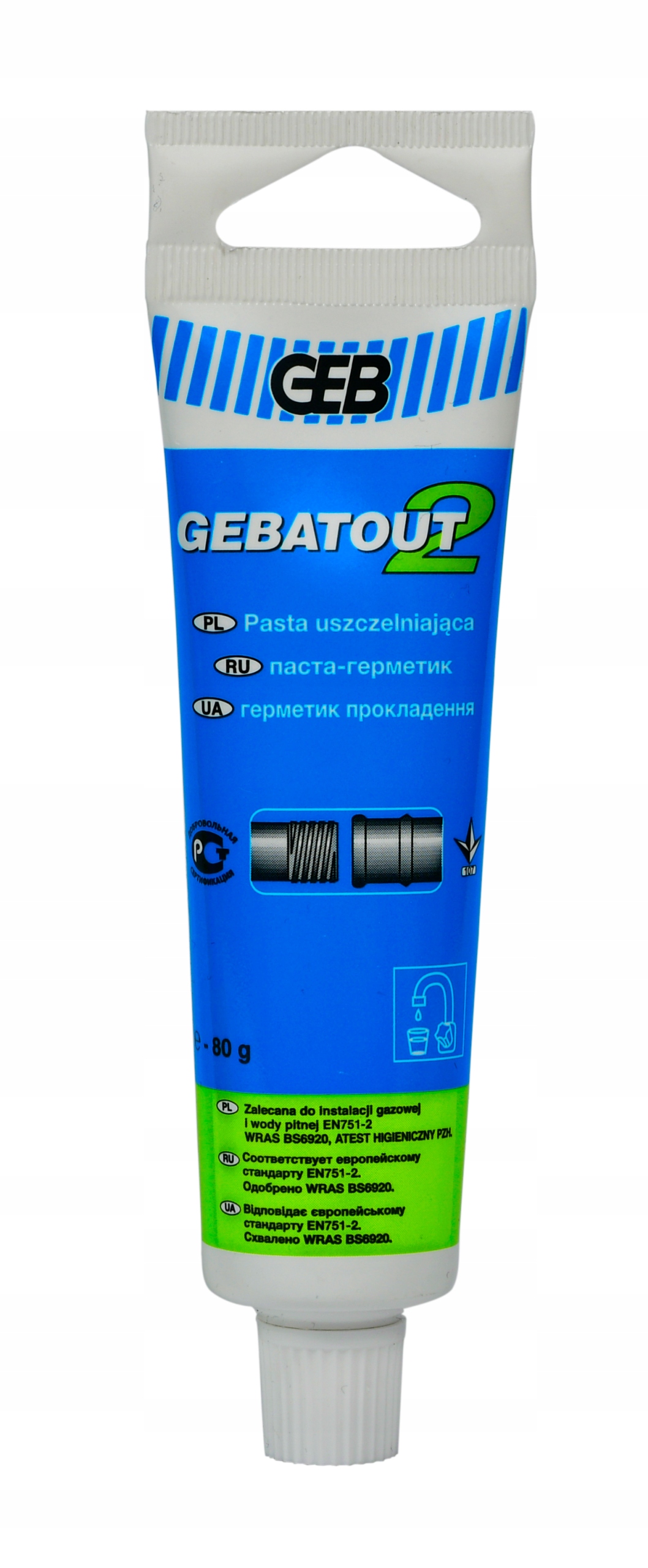 

Pasta uszczelniająca Gebatout 2 tuba 50 ml (80g)