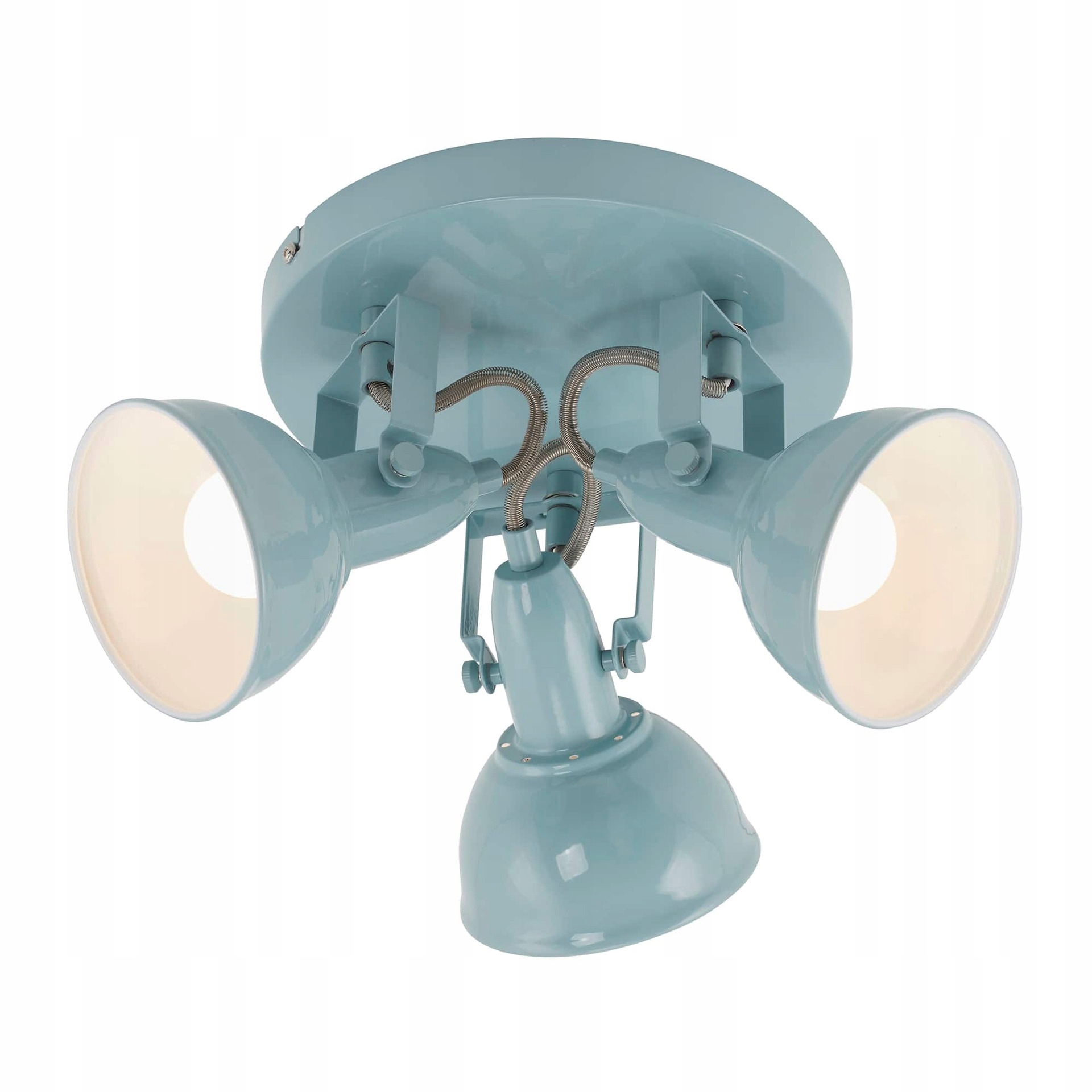 Bodové stropné svietidlo Briloner 3xE14 40W modré priemer 21 cm