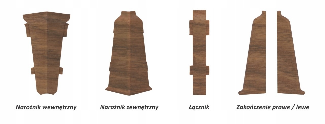 Listwa Arbiton INDO akcesoria BIAŁE narożniki łączniki zakończenia Kolekcja Indo