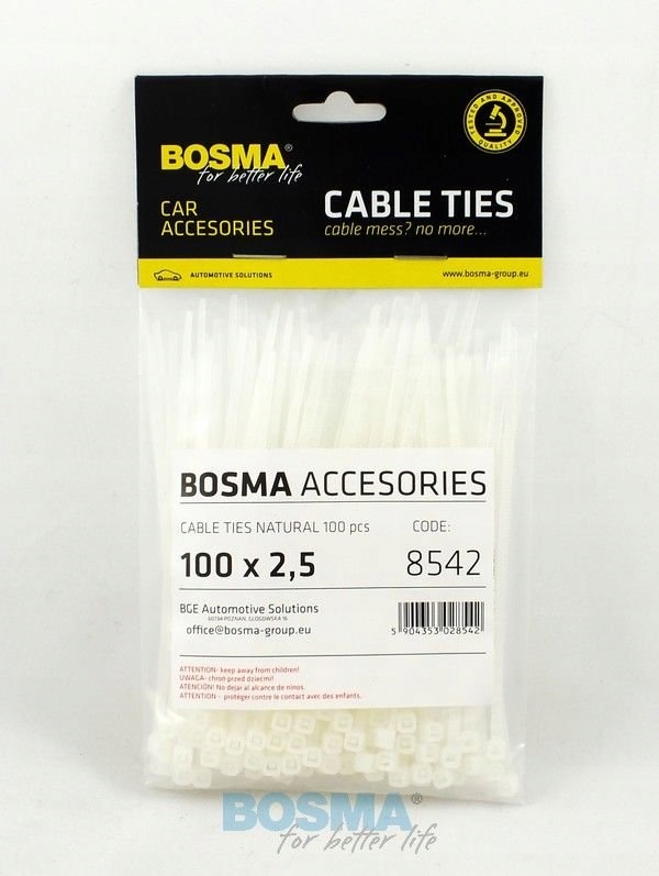 

Opaska Kablowa 2,5X100 Biała 100SZT