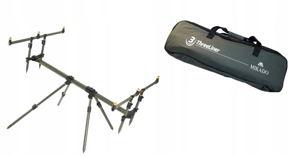 MIKADO Rod Pod ThreeLiner STANOWISKO KARPIOWE + pokrowiec