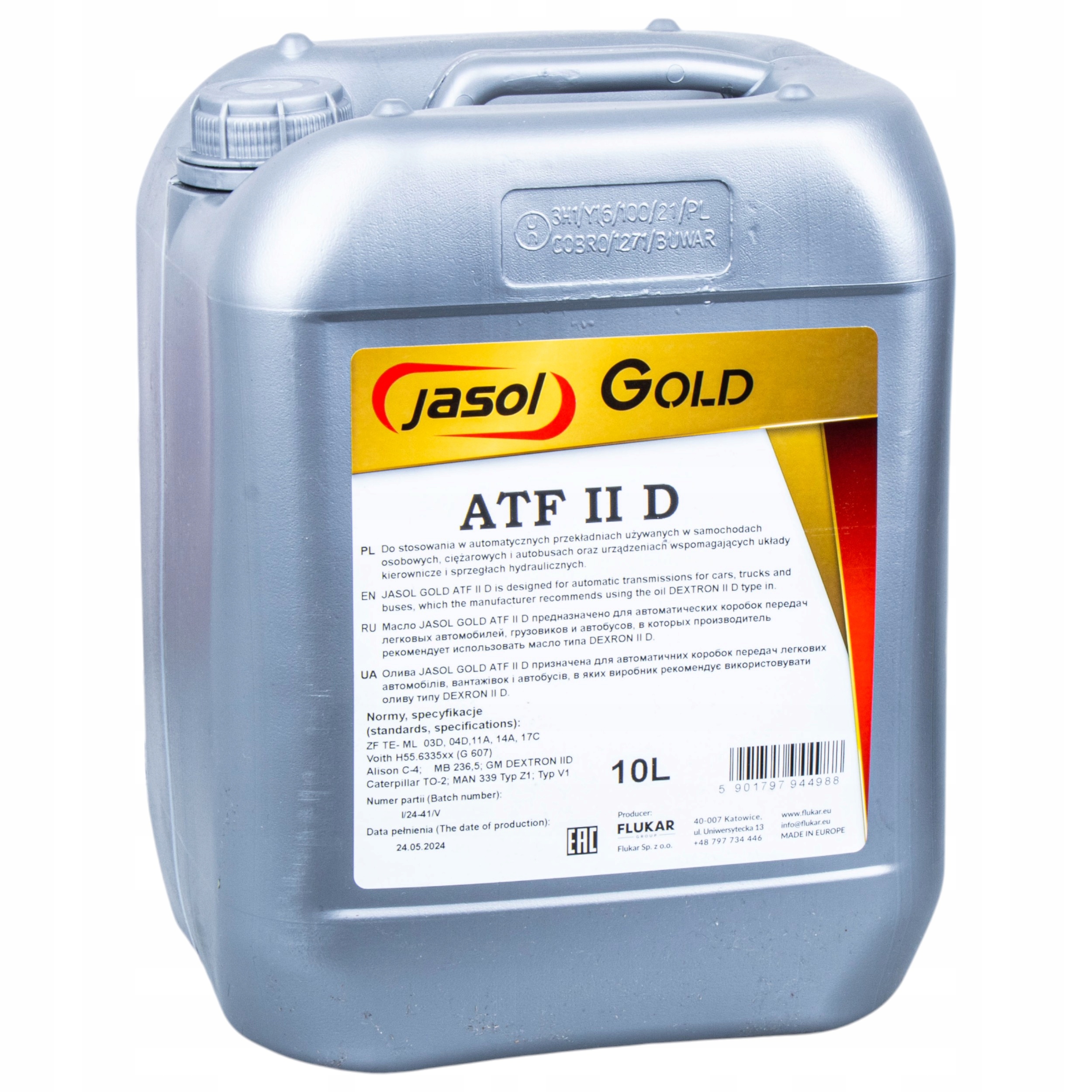 Prevodový Olej Jasol Zlatý Atf II D 1 0 L