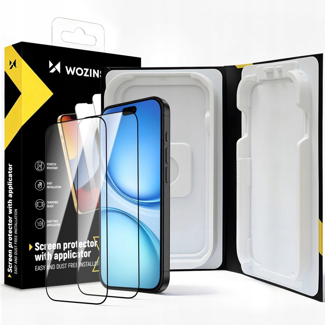 Wozinsky EasyFit Clear Glass na iPhone 18 Pro / 17 Pro 2 szt
