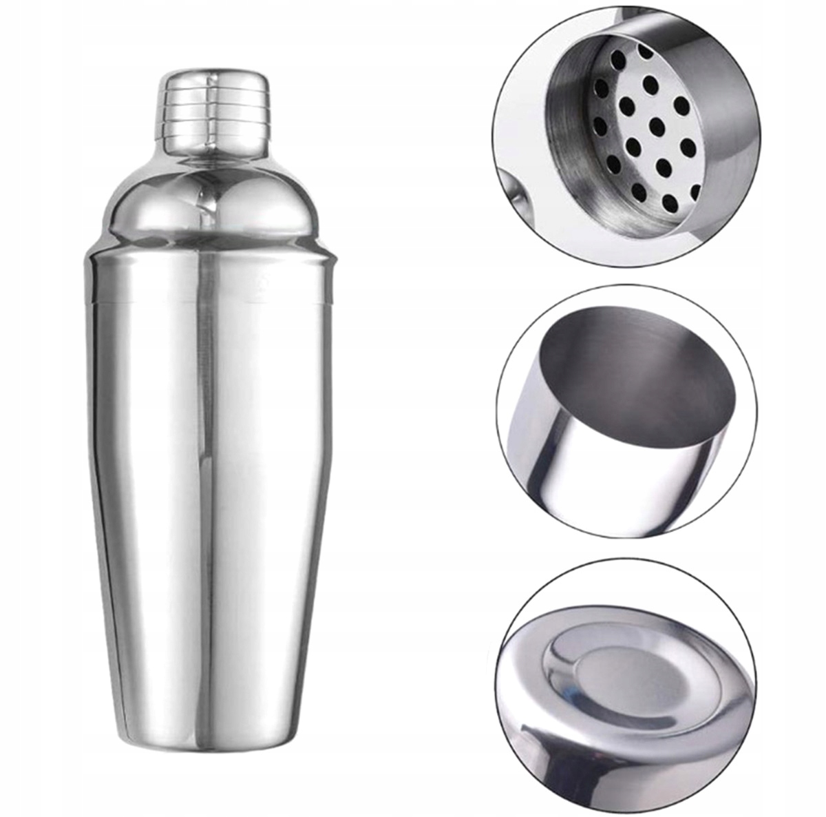 ZESTAW BARMAŃSKI SHAKER DO DRINKÓW 750ML STALOWY BARMAN 9 ELEMENTÓW AG139B Producent Aptel