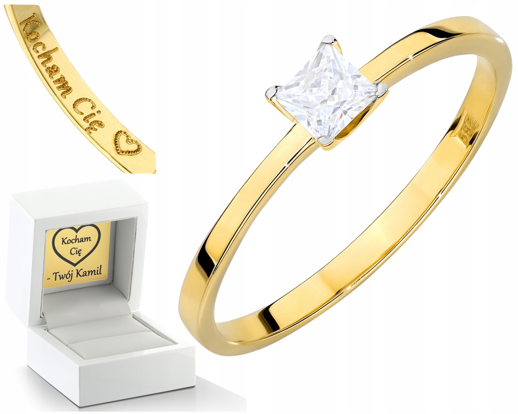 Prstýnek Prsten Ryzost 585 S Laboratorním Diamantem, Moderní Dárek