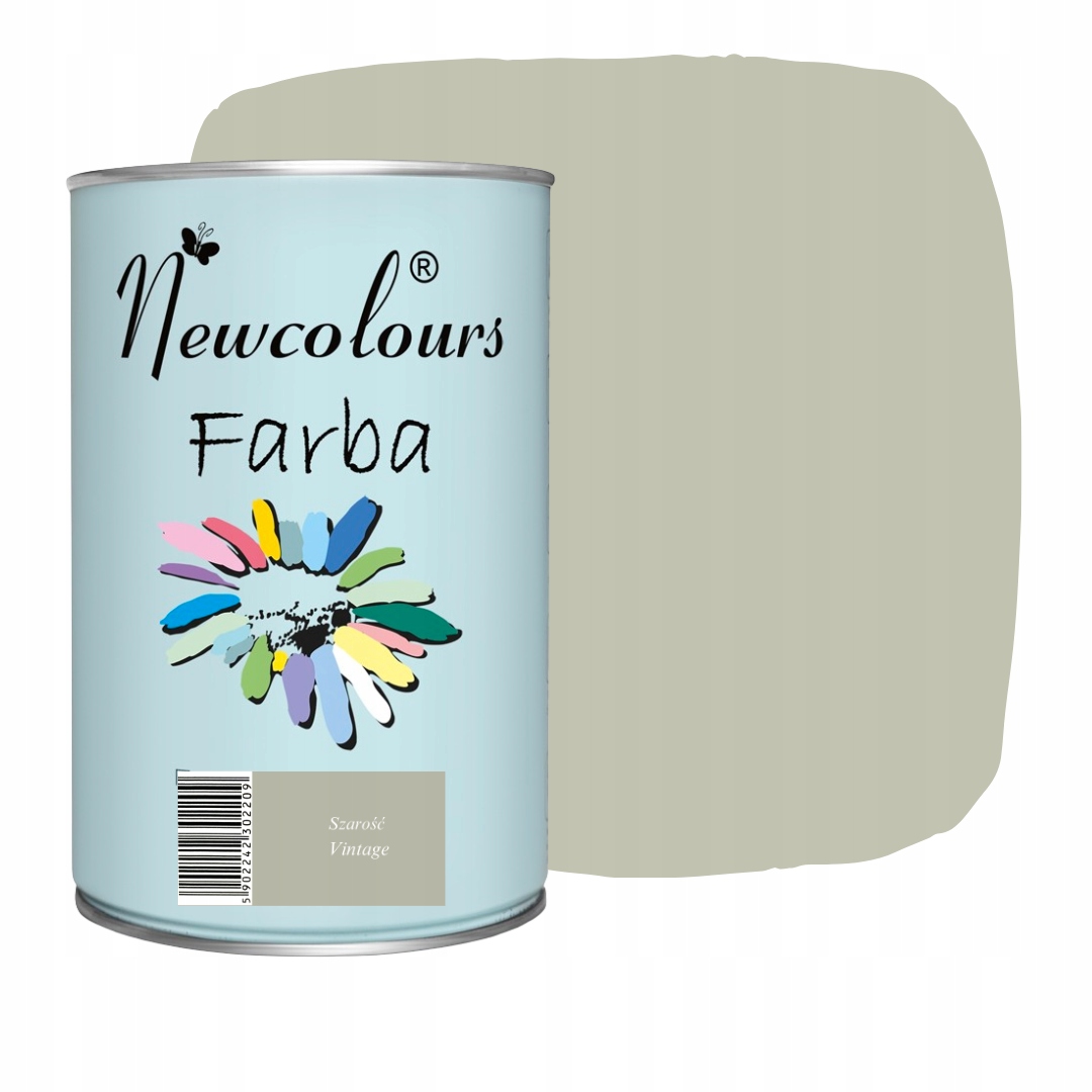 Farba do mebli Newcolours Szarość Vintage 900 ml