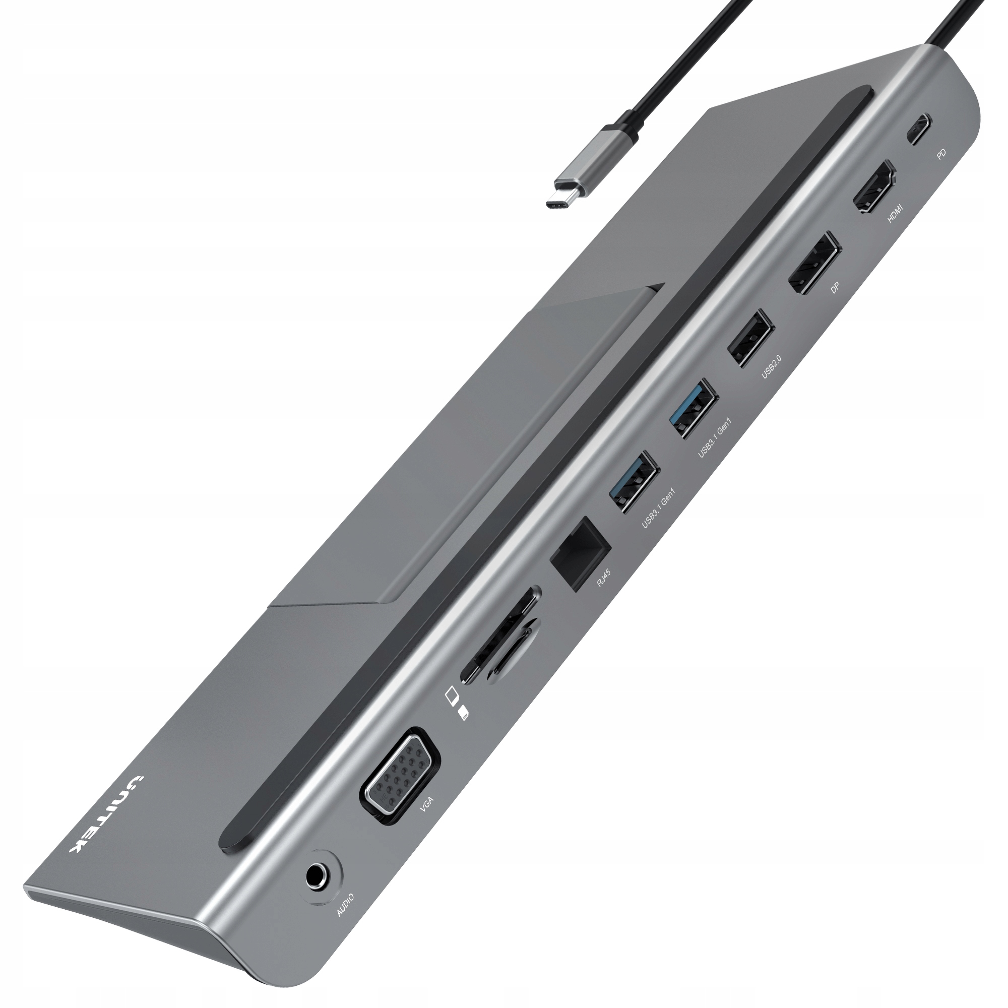 Stacja dokująca Unitek Podstawka 11w1 USB TypC 85W PD HDMI DP VGA RJ45 SD