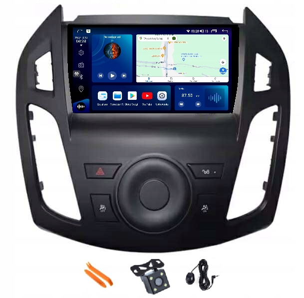 Rádio Android Navigácia Qled Carplay Lte 128GB Ford Transit Connect 13-18