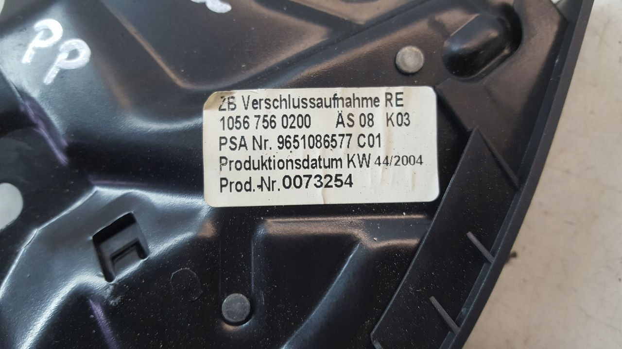 lock roofs right Peugeot 307CC
