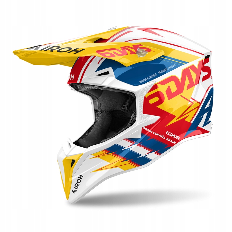 Motocyklová Prilba Airoh Wraaap 6DAYS Spain 2024 Gloss S