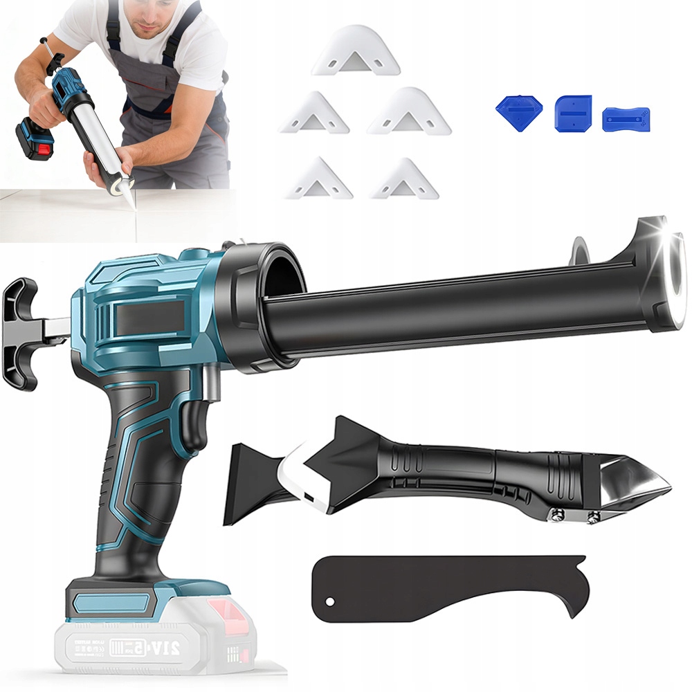 Akumulátorová Led Pistole Na Silikon S Regulací Rychlosti, Praktická