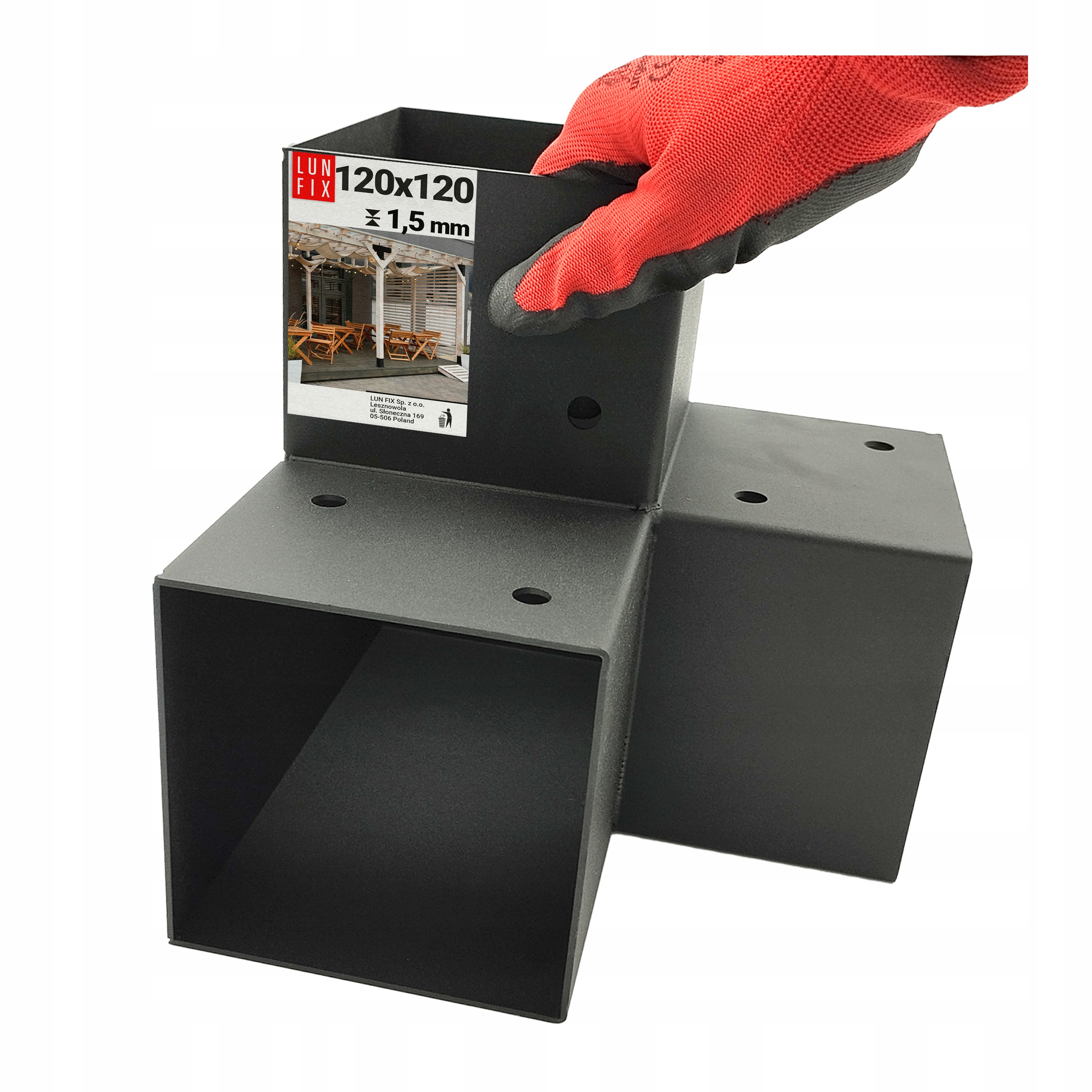 Spojka pro nosníky altánu, zastřešení pergoly 12x12, tvar Y