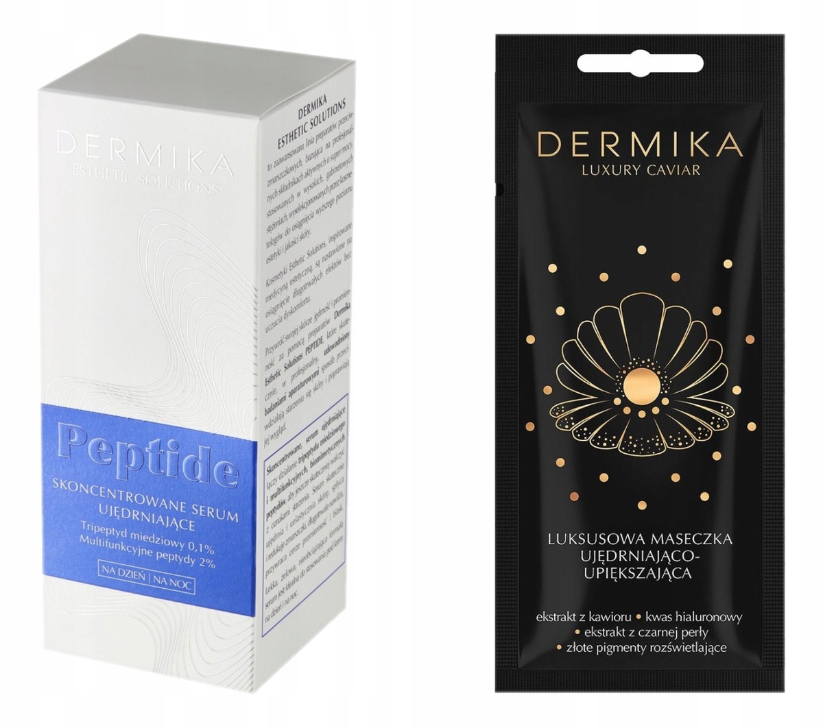 Dermika Esthetic Solutions Peptide Zpevňující sérum Zpevňující maska