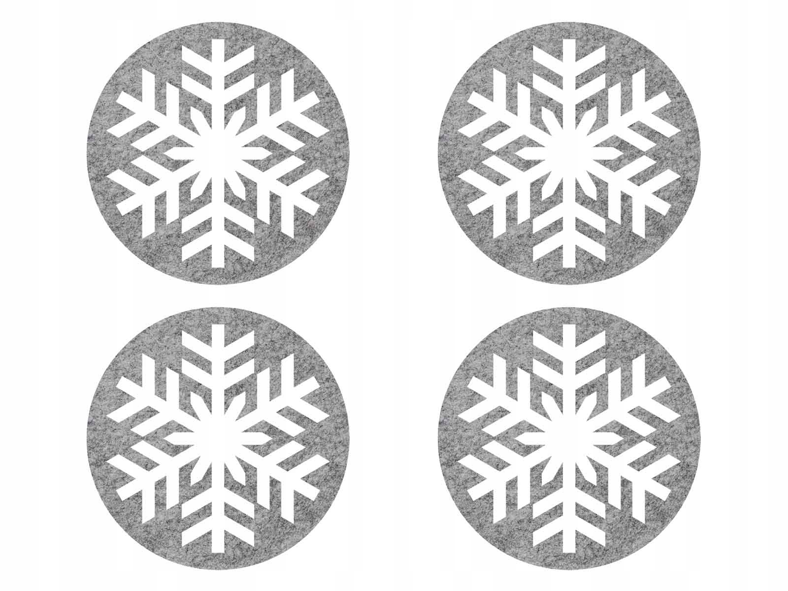 

Podstawki z filcu na Boże Narodzenie Święta 10 cm