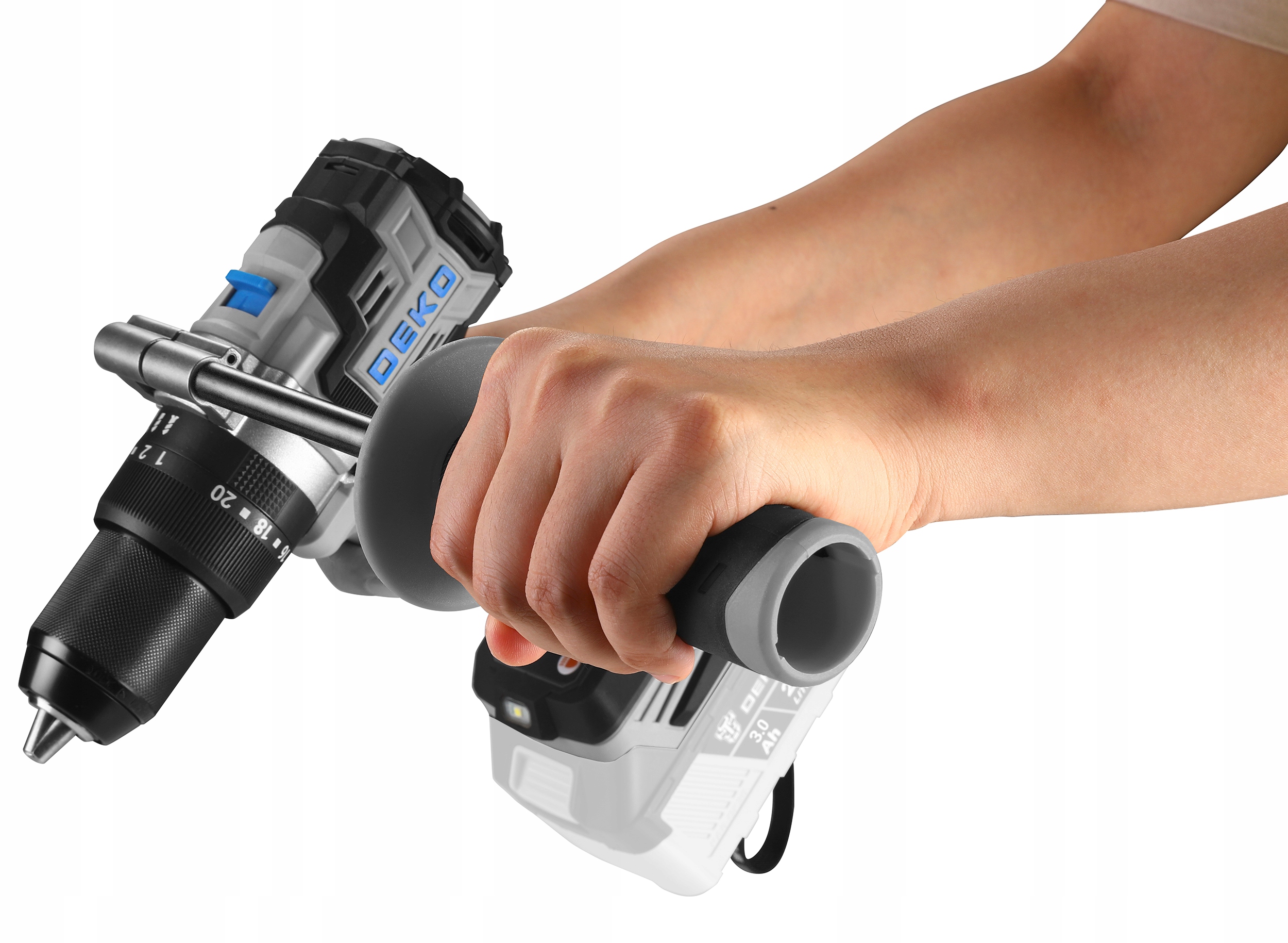 WIERTARKO WKRĘTARKA Z UDAREM AKUMULATOROWA WIERTARKA UDAROWA 120 NM DEKO Rodzaj wiertarko-wkrętarka