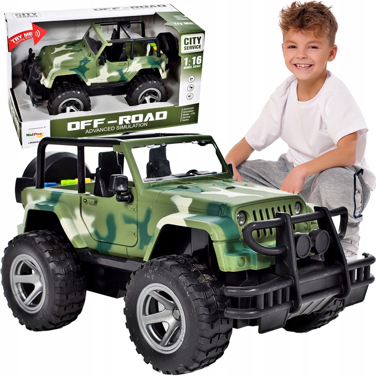 

Interaktywny Samochód Terenowy Jeep 1:16 Wrangler