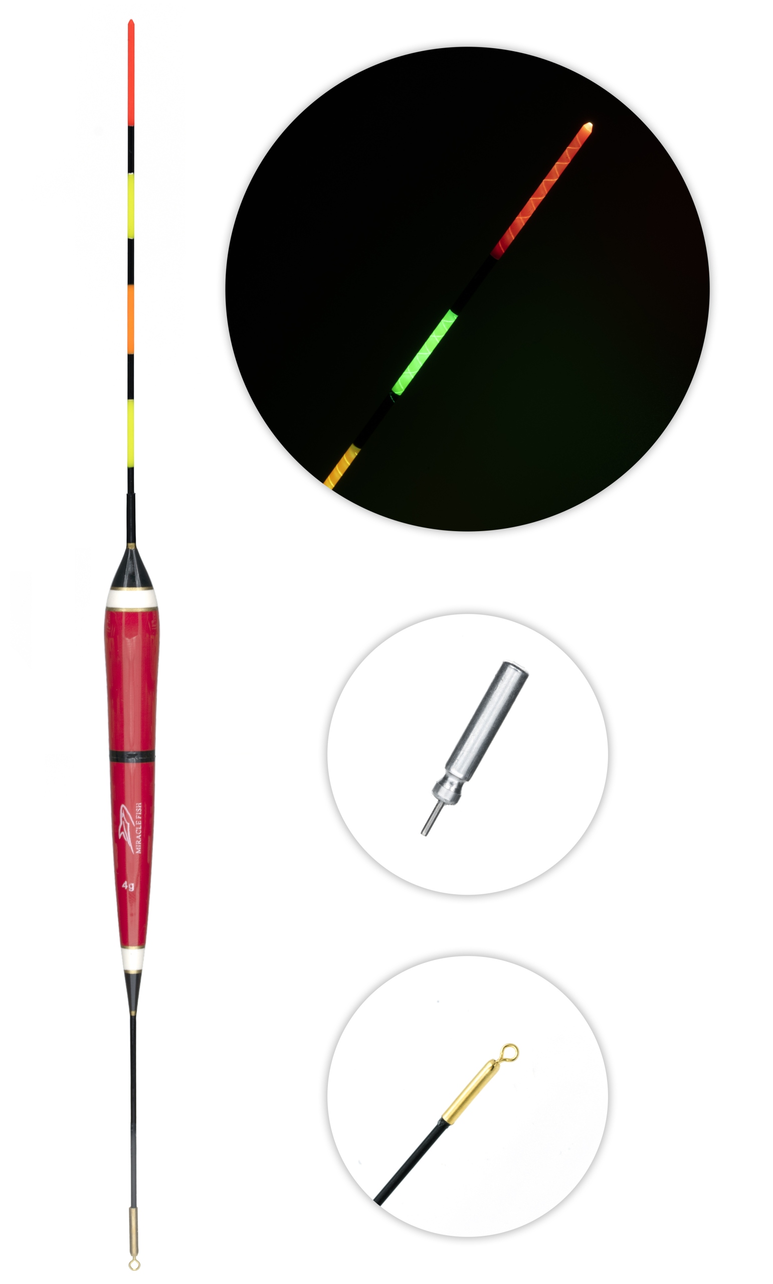 

Spławik Przelotowy Waggler Ledowy 4G Czerwony