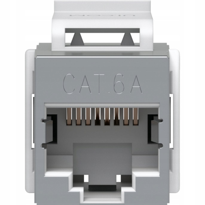 Łącznik Keystone Cat.6a RJ-45, stal nierdzewna, 12 szt.