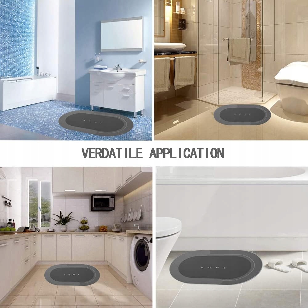 Super chłonna mata podłogowa, mata łazienkowa, z mikrofibry, antypoślizgowa Szerokość produktu 40 cm